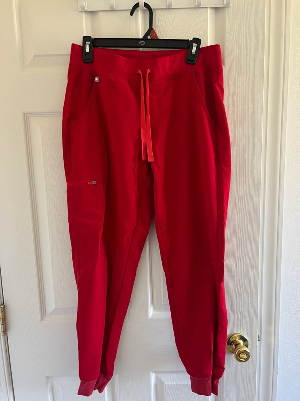 Figs Women's Bright Red Drawstring Jogger Pants